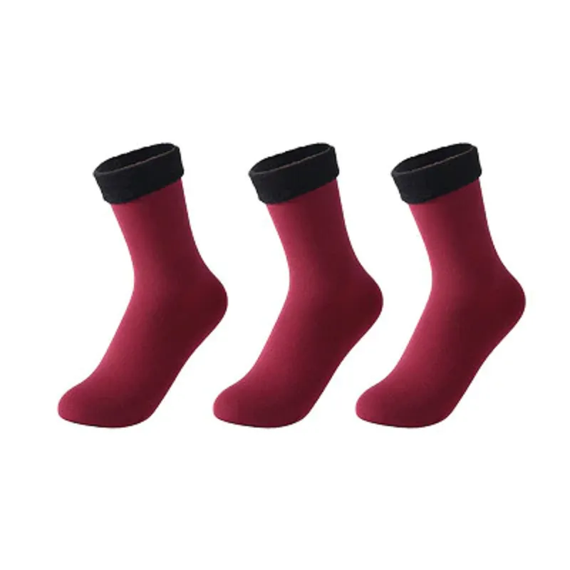 3 Pairs/Set Winter Warm Thicken Thermal Nylon Socks