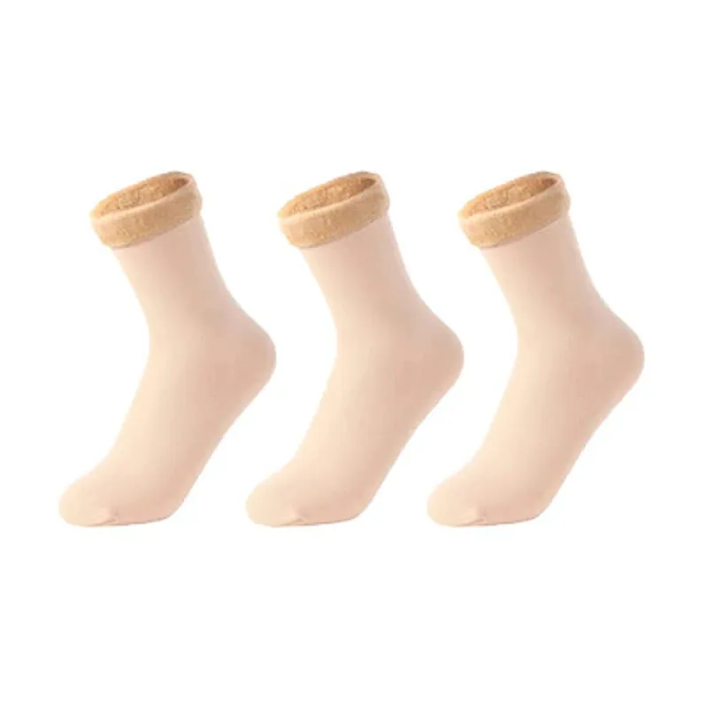 3 Pairs/Set Winter Warm Thicken Thermal Nylon Socks