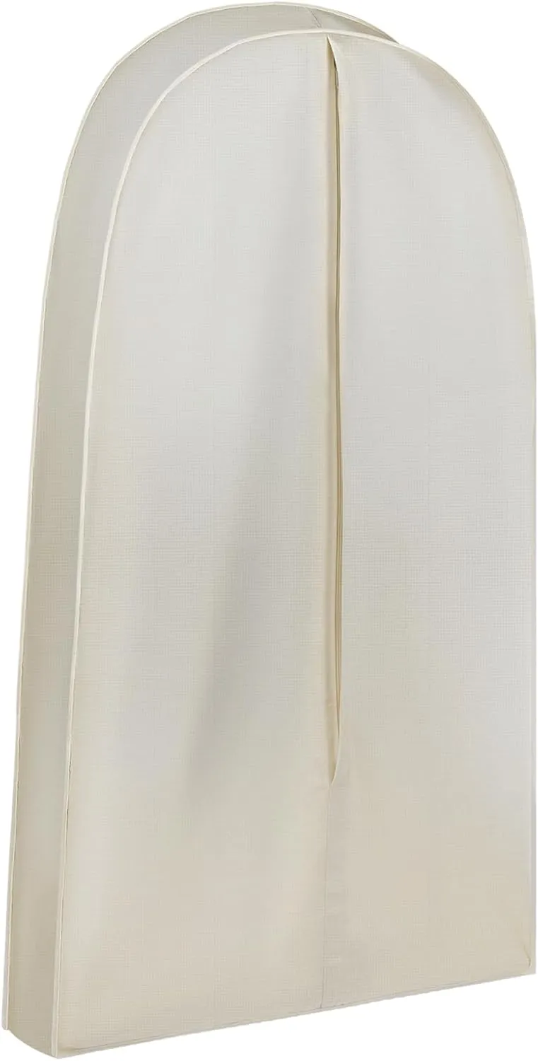 42 Inch Acid Free Cotton Muslin Suit Garment Bag Long Dress Suit Storage Box Closet Organizer for Suits, Coats, Travel Bag