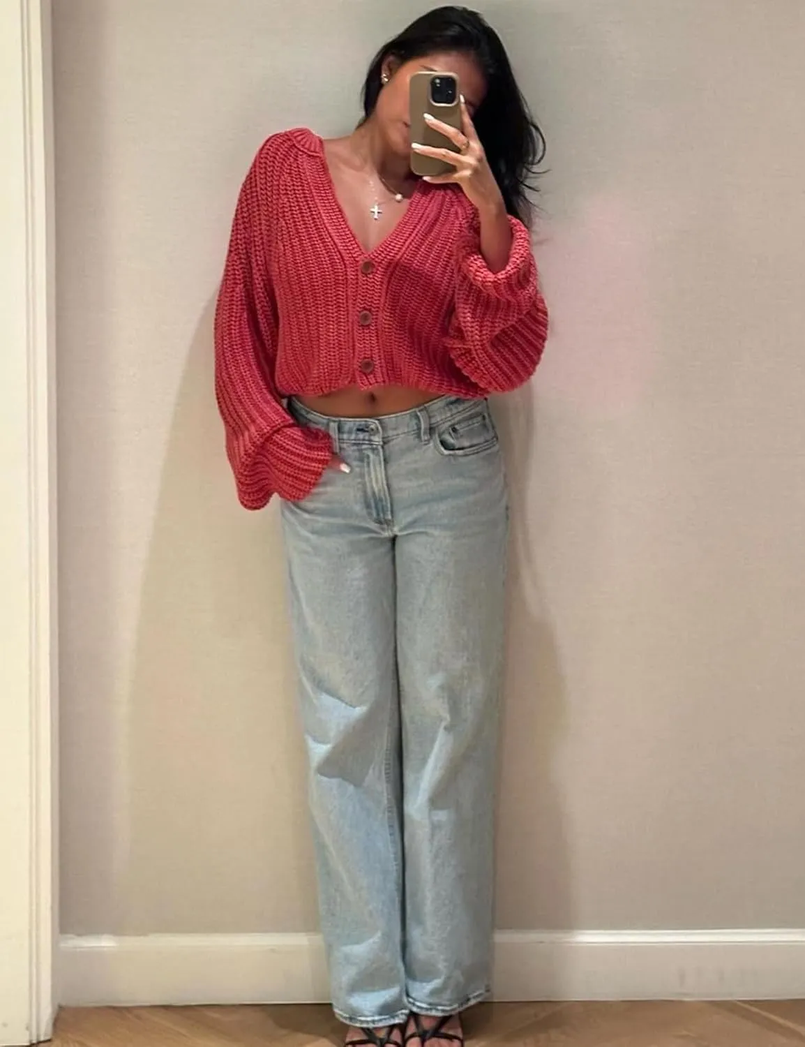 Arssm Womens Chunky Cardigan Knit Open Front Button Down Sweaters Oversized Slouchy Long Sleeve Fall 2024 Trendy Outwear