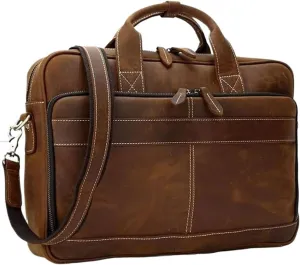 Business Men's Laptop Briefcase Bag Men's Laptop Men's Briefcase Document Bag Men's Leather