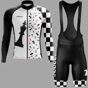 Checkmate Cycling Jersey & Bib Shorts Set  Ride Like a Chess Grandmaster!
