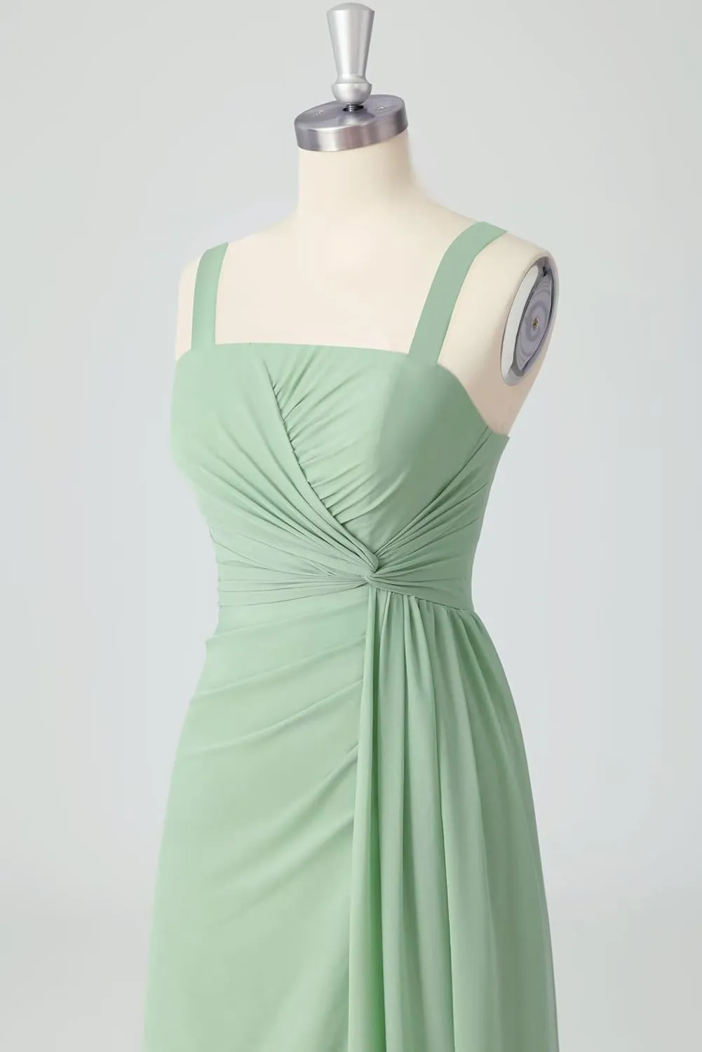 Chiffon Bridesmaid Dresses for Women 2025 Long A Line Wedding Guest Gown with Slit