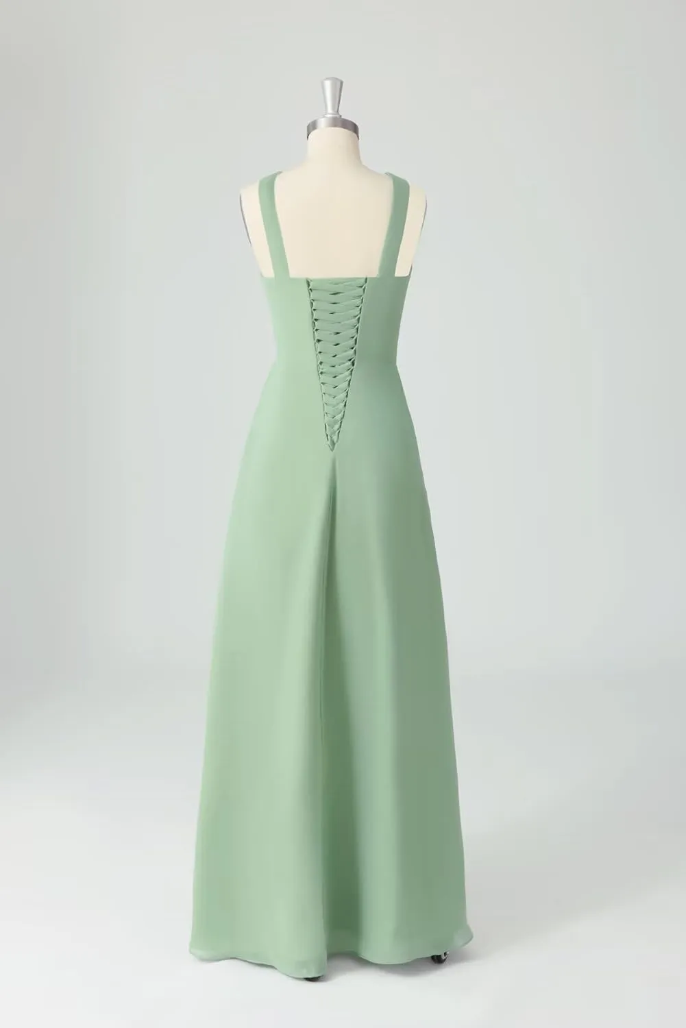 Chiffon Bridesmaid Dresses for Women 2025 Long A Line Wedding Guest Gown with Slit
