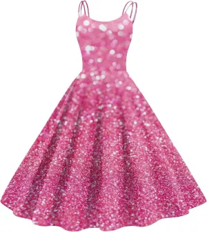 Christmas Dresses for Women Plus Size Vintage Polka Dot 1950s Rockabilly Dress Retro Evening Cocktail Swing Dress