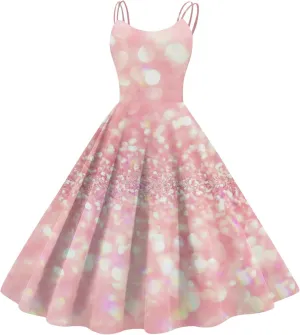 Christmas Dresses for Women Plus Size Vintage Polka Dot 1950s Rockabilly Dress Retro Evening Cocktail Swing Dress