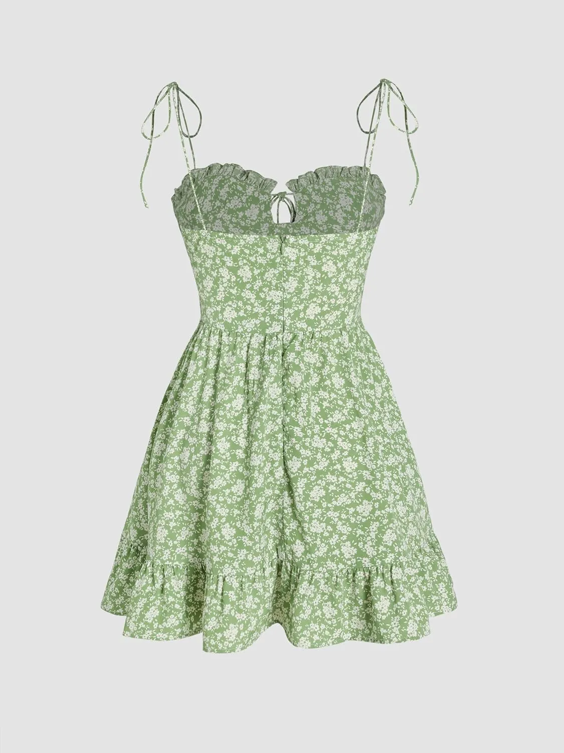 CIDER Womens Summer Dresses Floral Spaghetti Strap Cute Vacation Sundress Dress Boho Casual Outfits
