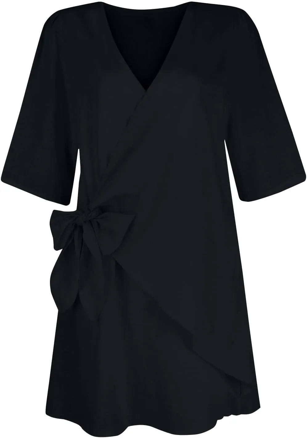 Cotton and Linen V-Neck Midi Dress Short Sleeve Wrap Tie Mini Dress Casual Elegant Beach Work Vacation Travel Dresses