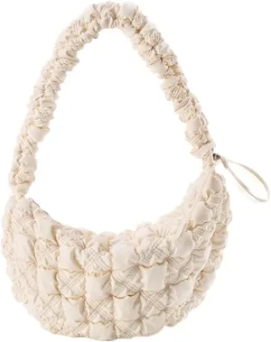 cross-body bag Clouds Saddle Bag Versatile Large Capacity(White)