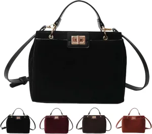 Crossbody Bags for Women Trendy Fashion Elegant Suede Handbag Shoulder Bag Daily Versatile Large Bucket Purse Travel