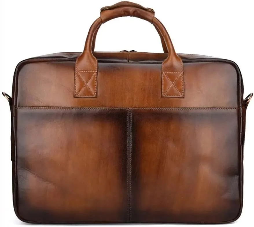 CSCDD Men's Handbag Shoulder Leather Laptop Bag Briefcase Men's Messenger Bag