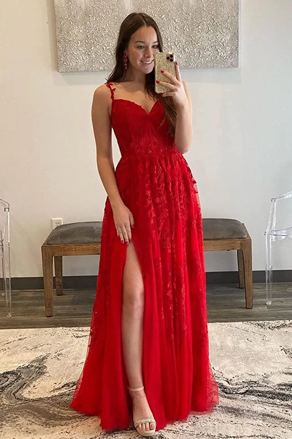 Dessiny Flutter Sleeves Plus Size Bridesmaid Dresses with Slit Chiffon V Neck Formal Party Dresses 2025 DE54