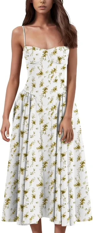 Dresses for Women 2025 Sleeveless Maxi Dress Summer Dresses for Women 2025 Casual Floral Print