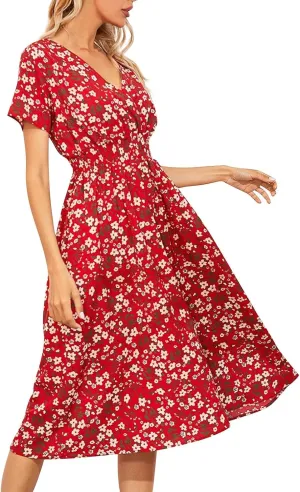 Dresses for Women 2025 Tea Party Dresses for Woman Womens Summer Dresses Spring Summer Casual