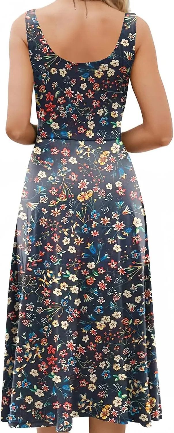 Easter Dress for Women Spring Summer Casual Dresses for Women 2025 Casual Boho Floral Print