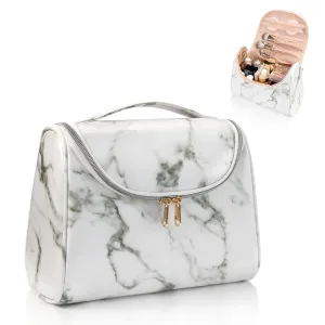 Ethereal Travel Makeup Bag, Toiletry Bag for Women Large Capacity Makeup Organizer Bag Waterproof Makeup Brush Organizer Vegan Leather Cosmetic Bag