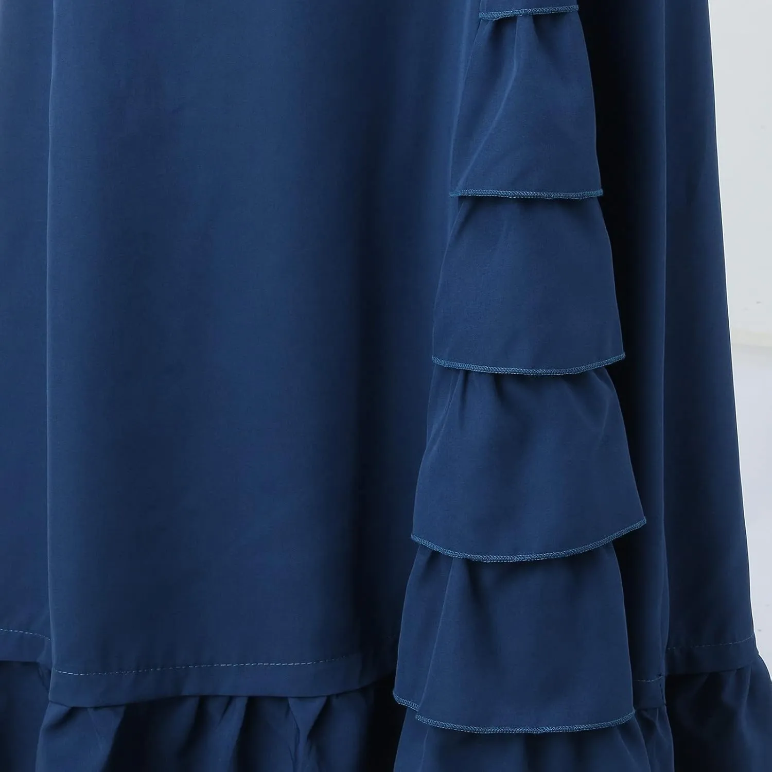 Fishtail Ruffle Skirt Mermaid Style Skirt Retro Women Vintage Long Punk Bodycon Skirt Denim Overall Skirt