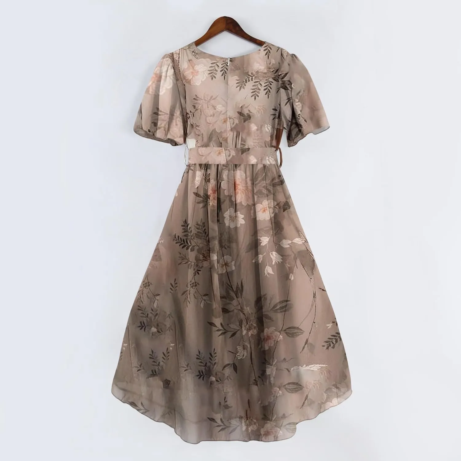 Formal Dresses for Women,Wrap Flowy Wedding Womens Midi Dress Chiffon Summer Sexy Dresses for Women Prom Cocktail