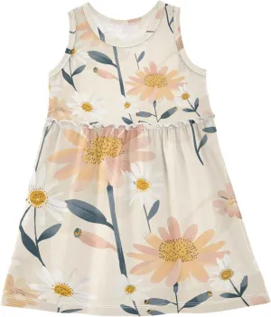 Girls Dresses Summer Toddler Sleeveless Midi Dress Casual Cotton A-Line Sundress