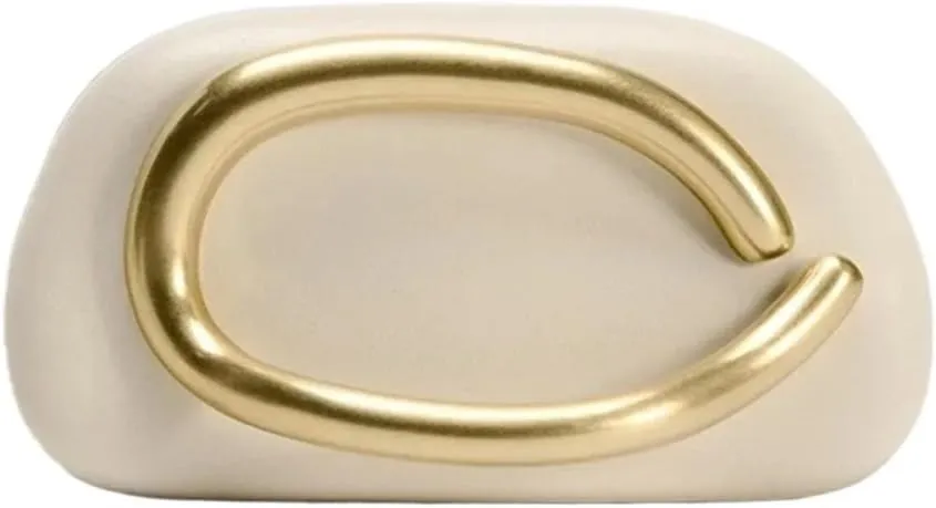 Gold Closure Box Clutch Bag women evening wedding party cute purse bag handbag