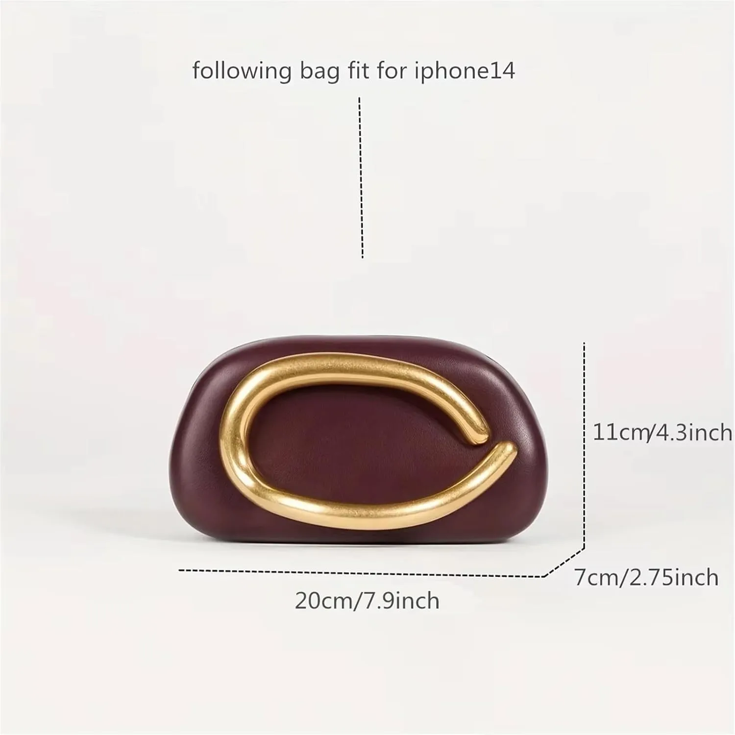 Gold Closure Box Clutch Bag women evening wedding party cute purse bag handbag