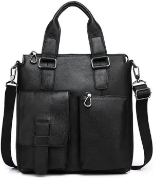 HBJWOV Men's Standing Handbag Men's Briefcase Handbag Men's Shoulder Bag Large Travel Messenger Bag