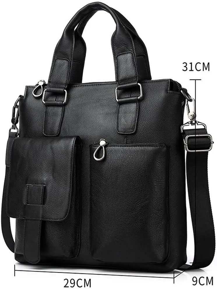 HBJWOV Men's Standing Handbag Men's Briefcase Handbag Men's Shoulder Bag Large Travel Messenger Bag