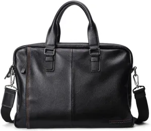 HBJWOV Vintage Men's Briefcases Shoulder Bag Leather Men's Bag Postman Bag Shoulder Laptop Bag