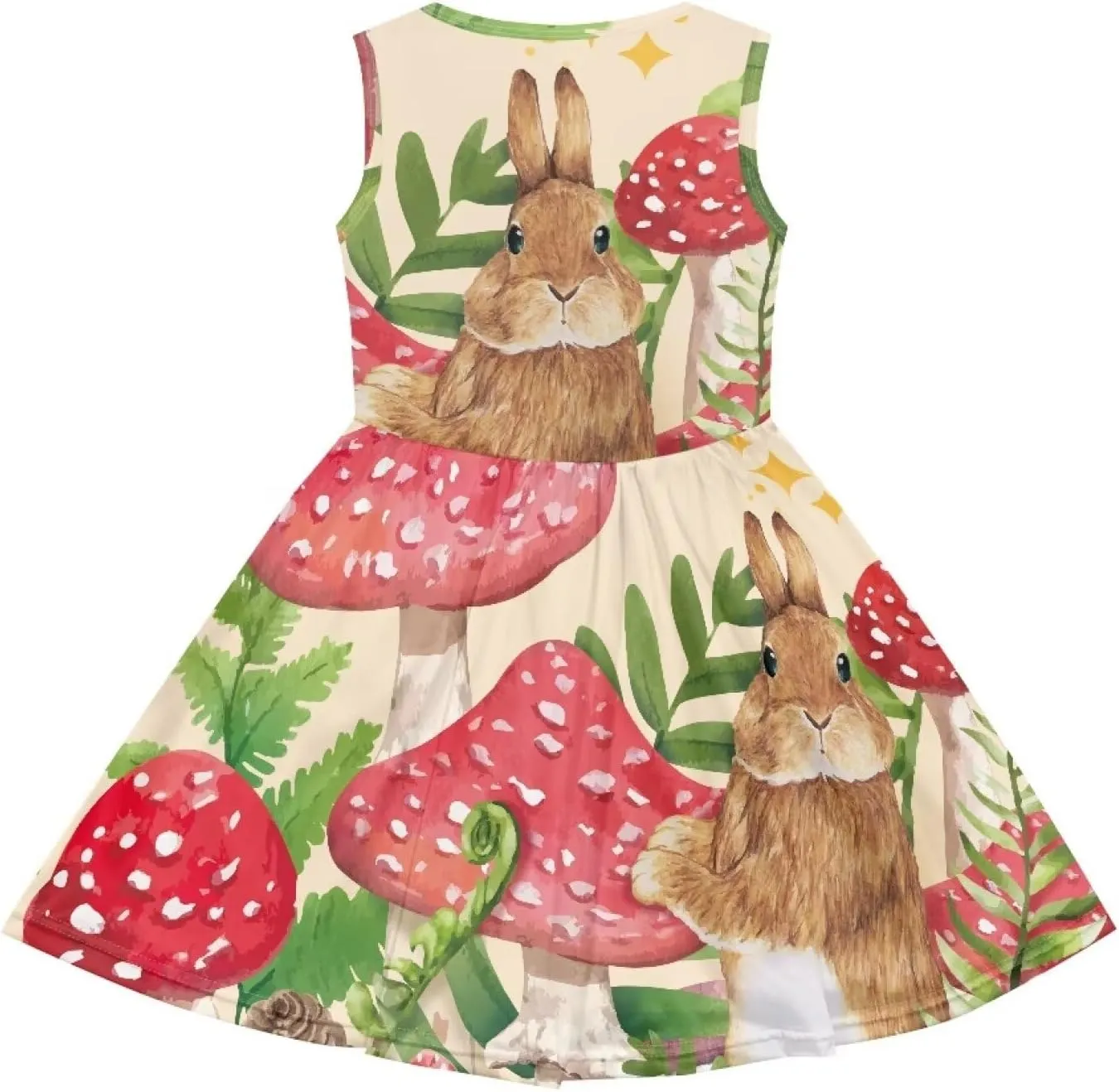 Loose Fit Summer Floral Sundress Girls Sleeveless Swing Cute Hawaiian Dress with Pockets