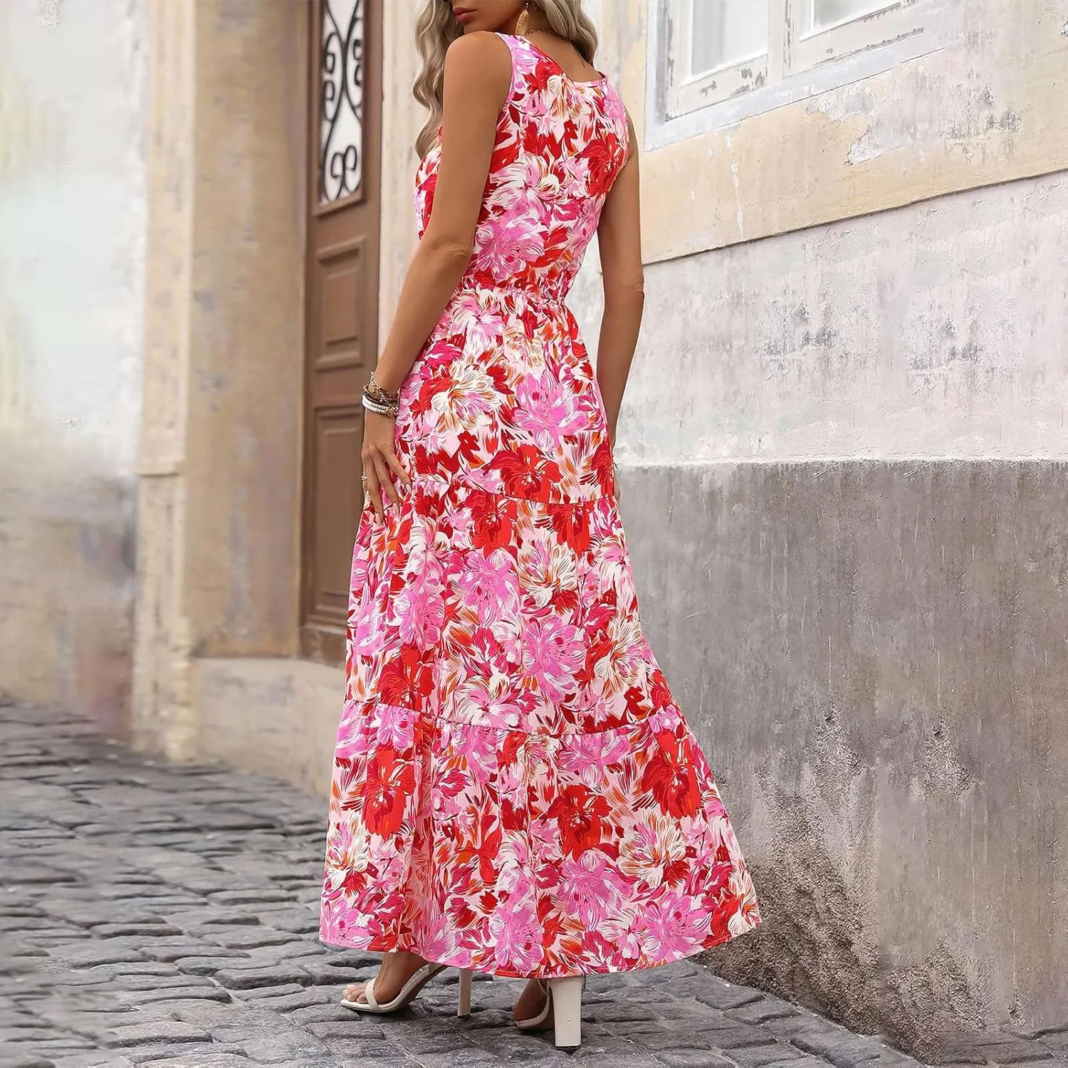 Maxi Dresses for Women 2025 Casual Spring Summer Maxi Dress Sleeveless Sundresses Dresses for Women