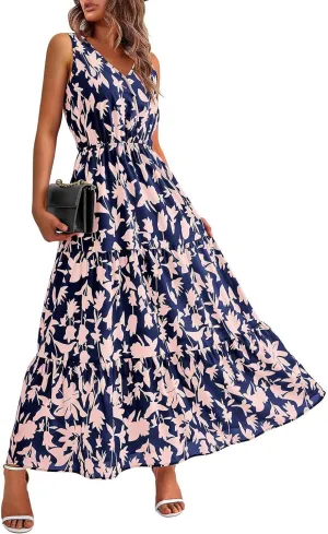 Maxi Dresses for Women 2025 Casual Spring Summer Maxi Dress Sleeveless Sundresses Dresses for Women