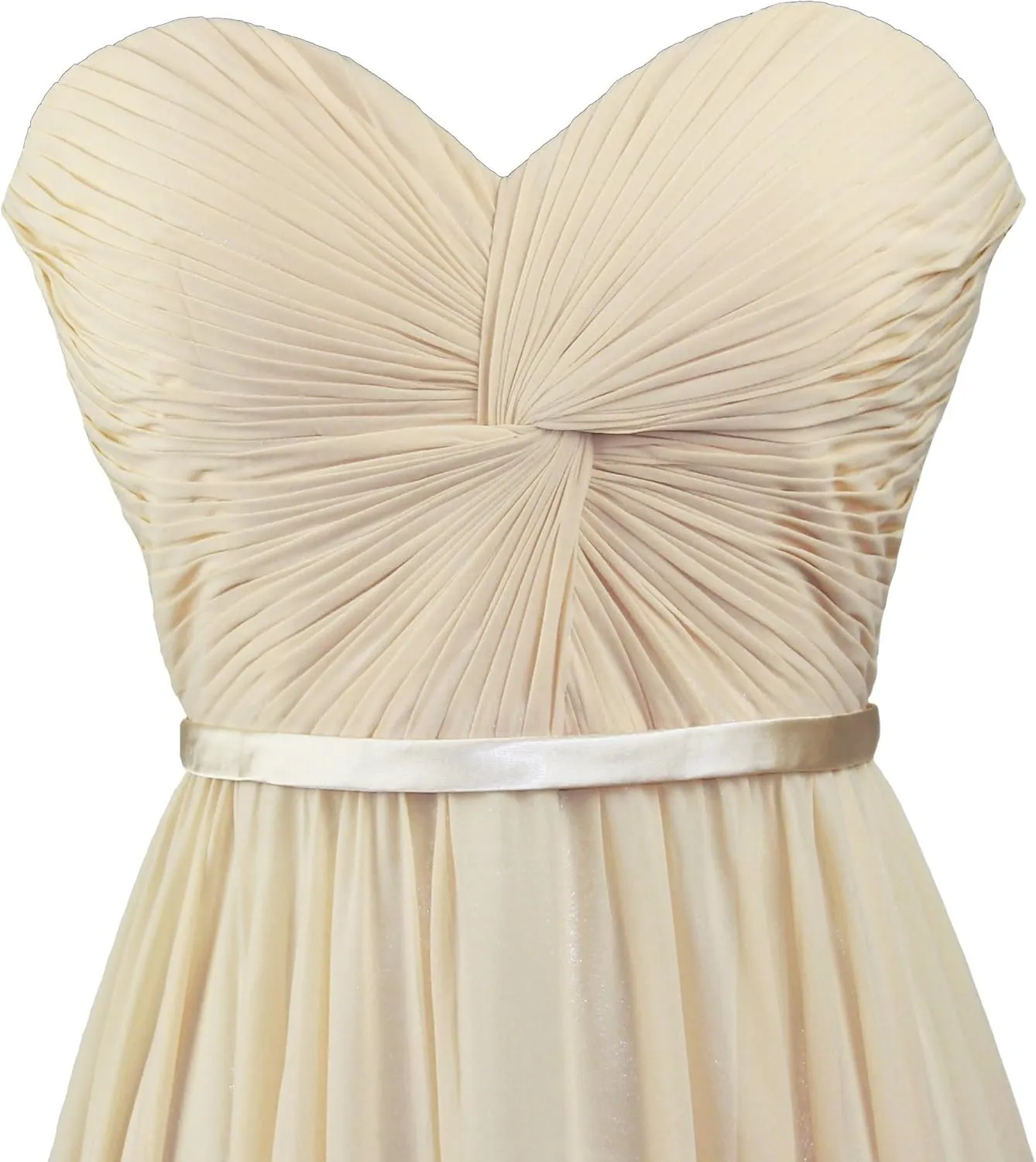 Meier Women's Strapless Sweetheart Pleated Evening Prom Dress