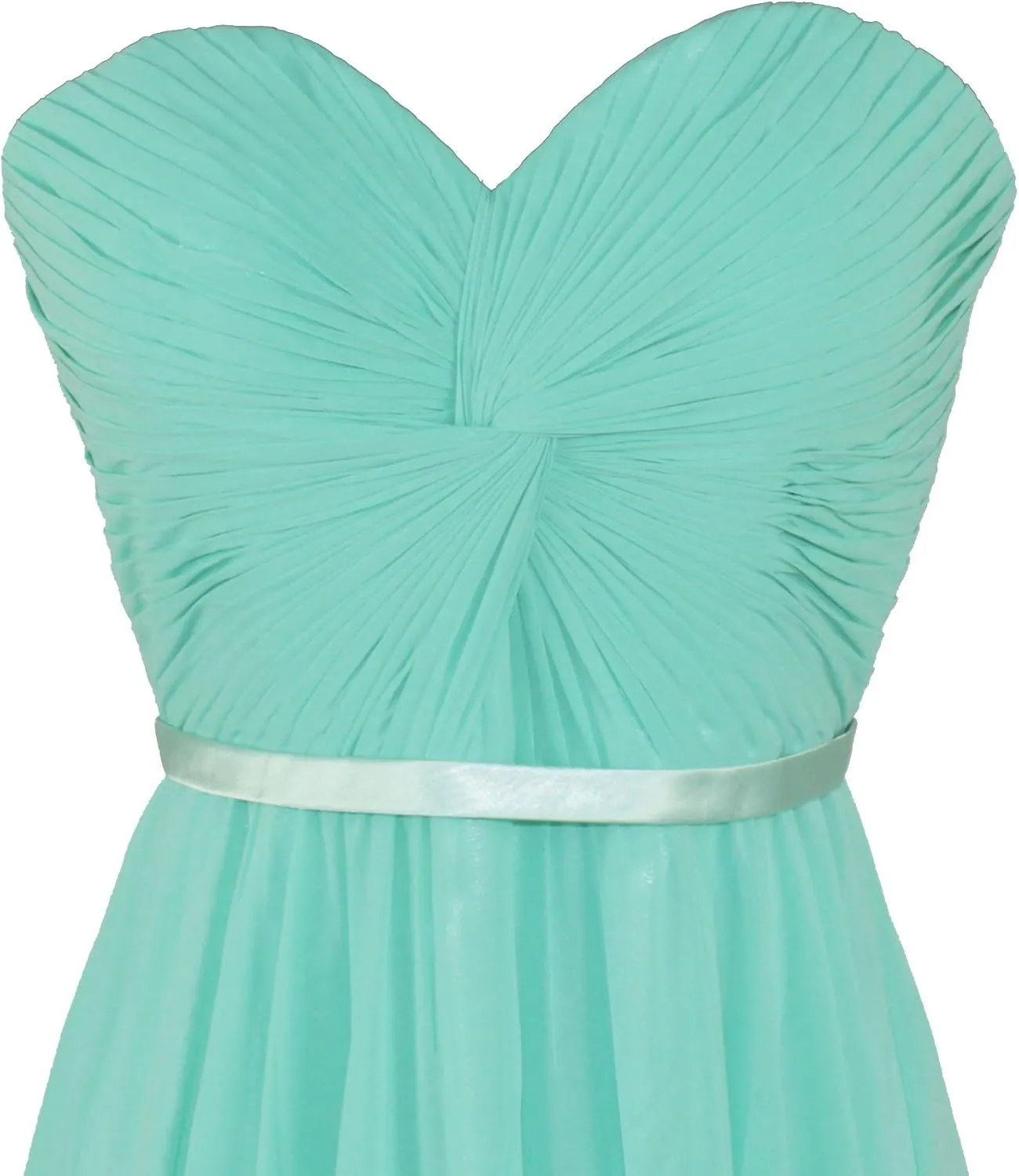 Meier Women's Strapless Sweetheart Pleated Evening Prom Dress