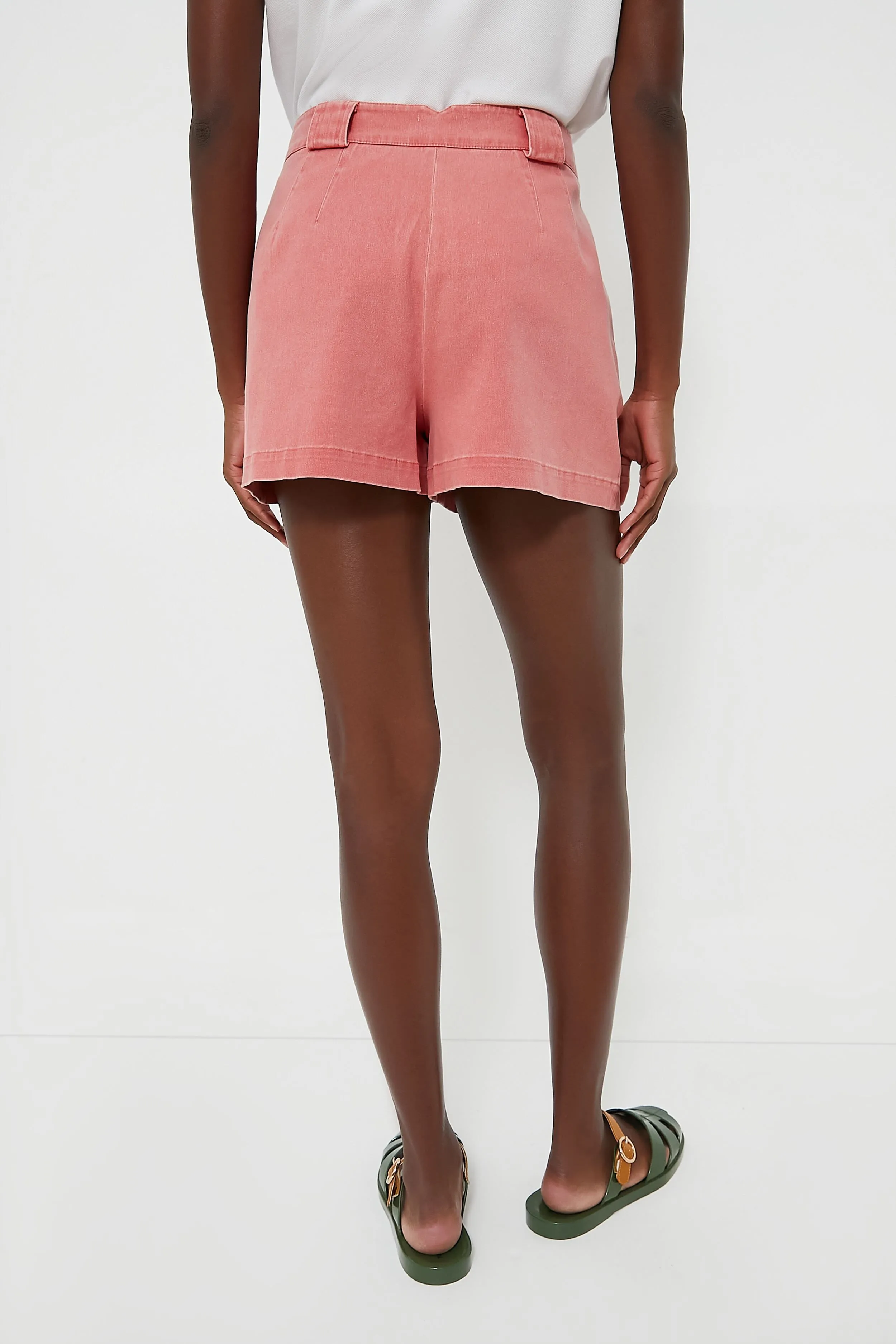 Nantucket Red Stretch Twill Safari Shorts