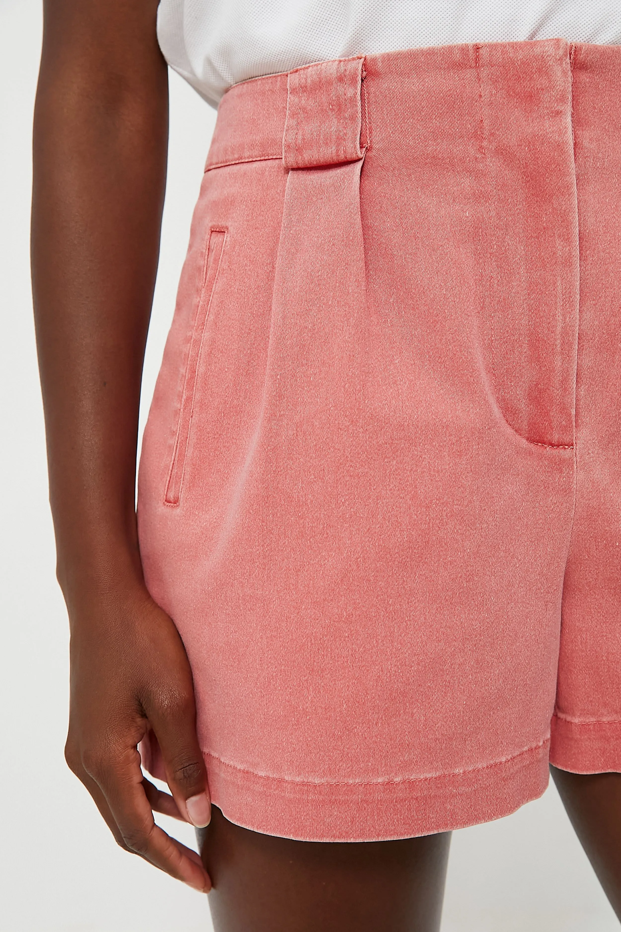 Nantucket Red Stretch Twill Safari Shorts