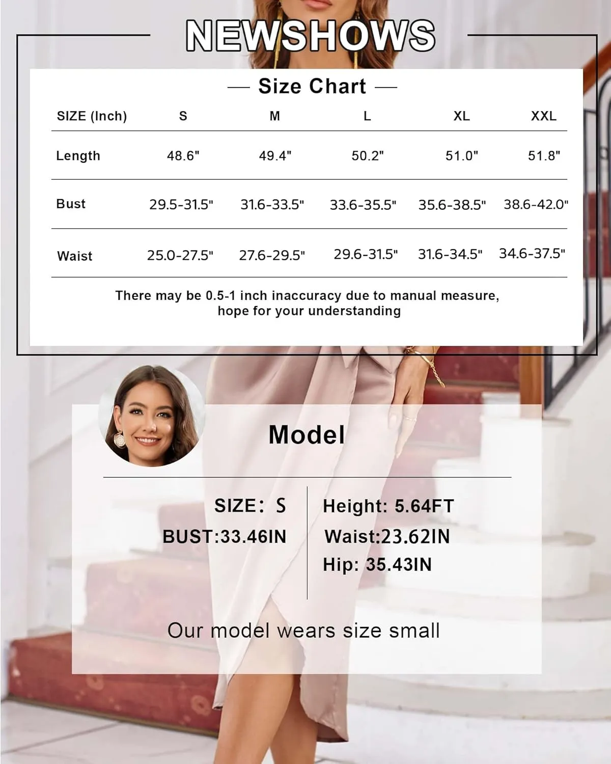 Newshows Women's 2023 Satin Short/Long Sleeve Cocktail Midi Dress Belted Ruched Slit Formal Wedding Guest Dresses