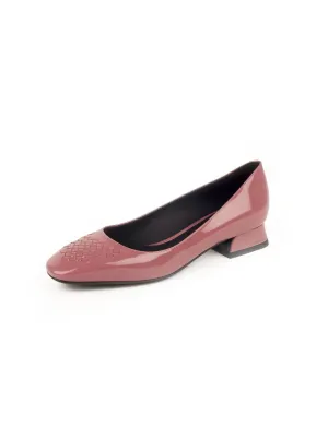 Patent Leather Flat - Dusty Rose