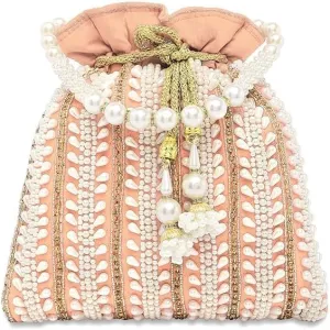 Potli Bags for Women Evening Bag Clutch Ethnic Bride Purse with Drawstring (FPB05)