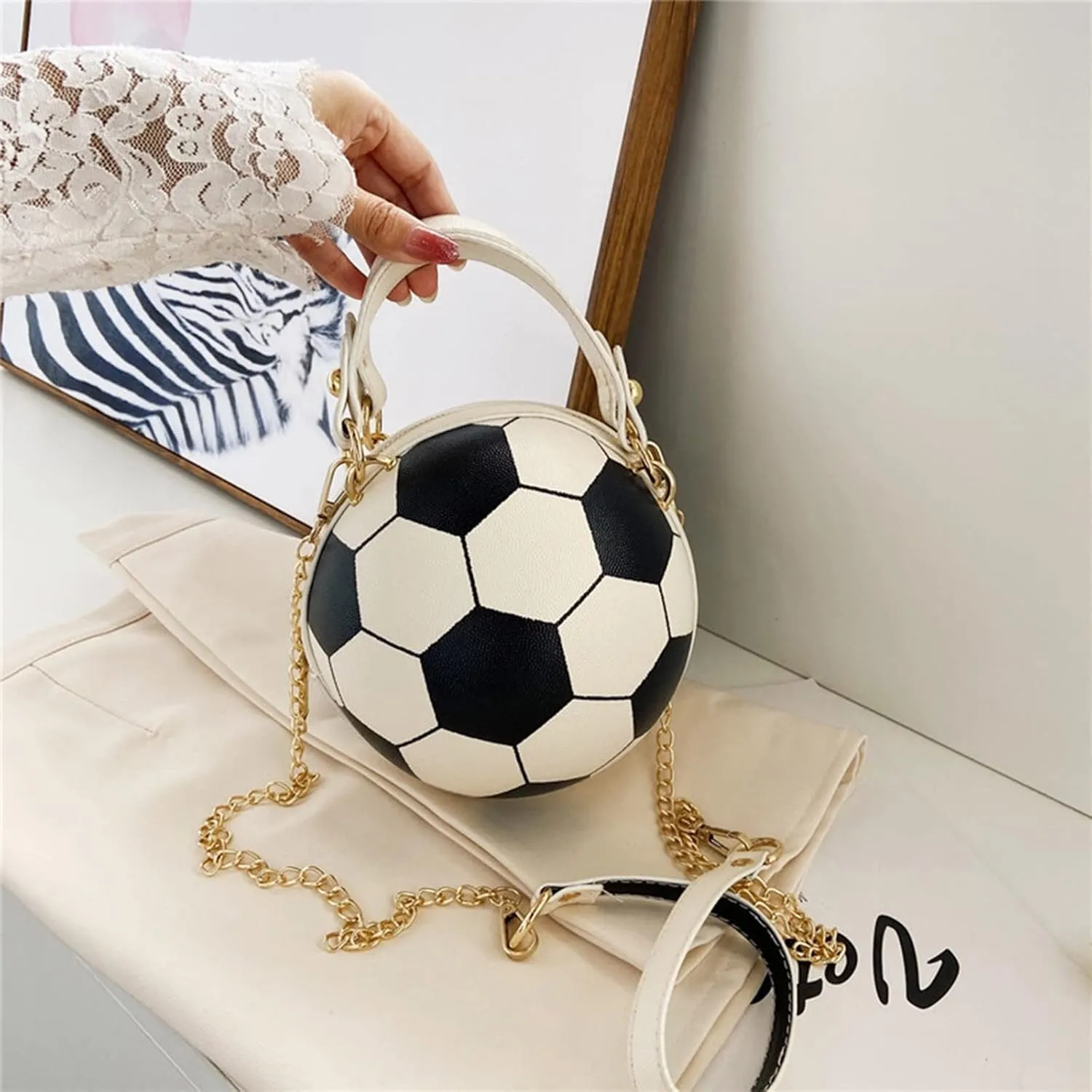 Purses for Women Women's Bag Fashionable Football Bag Versatile Shoulder Messenger