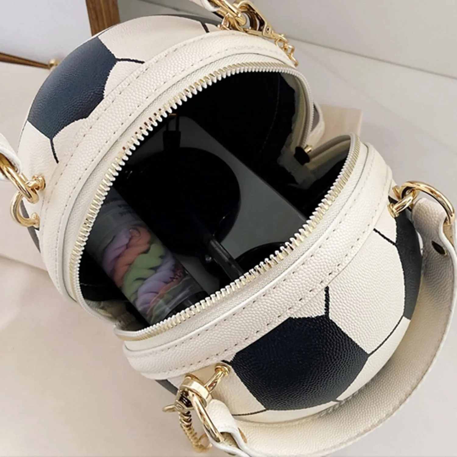 Purses for Women Women's Bag Fashionable Football Bag Versatile Shoulder Messenger