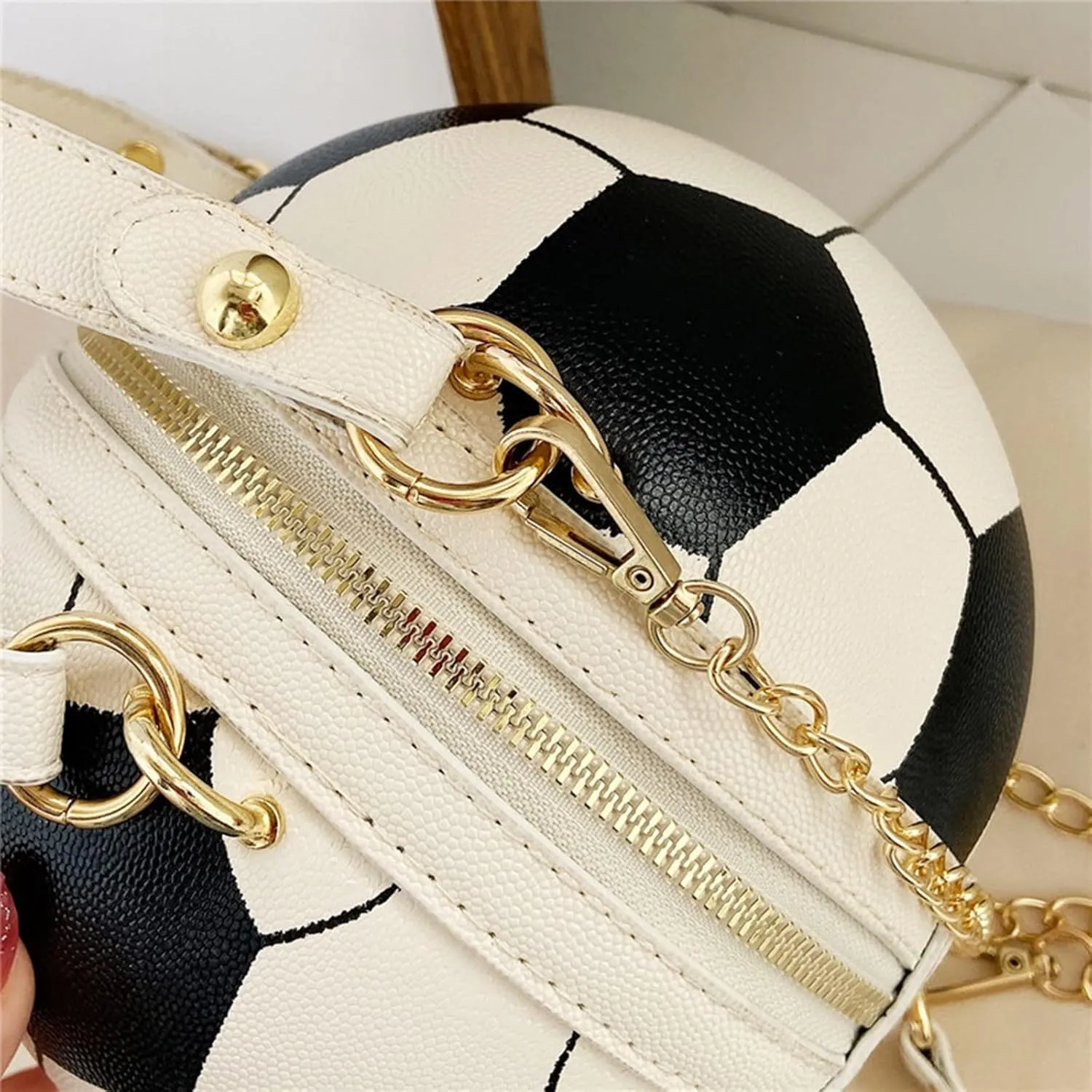 Purses for Women Women's Bag Fashionable Football Bag Versatile Shoulder Messenger