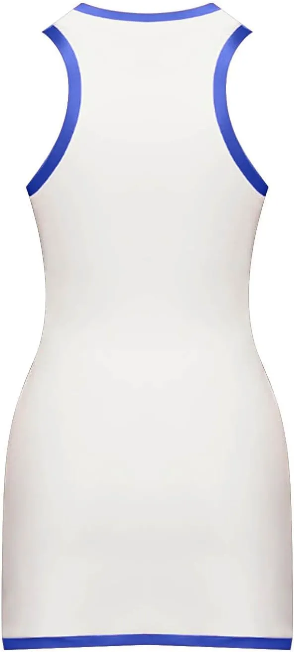Sleeveless Summer Dresses for Women Mock Neck 1/4 Zip Up Mini Dress Trendy Spring Casual Beach Vacation Outfits 2025