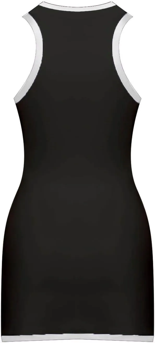 Sleeveless Summer Dresses for Women Mock Neck 1/4 Zip Up Mini Dress Trendy Spring Casual Beach Vacation Outfits 2025