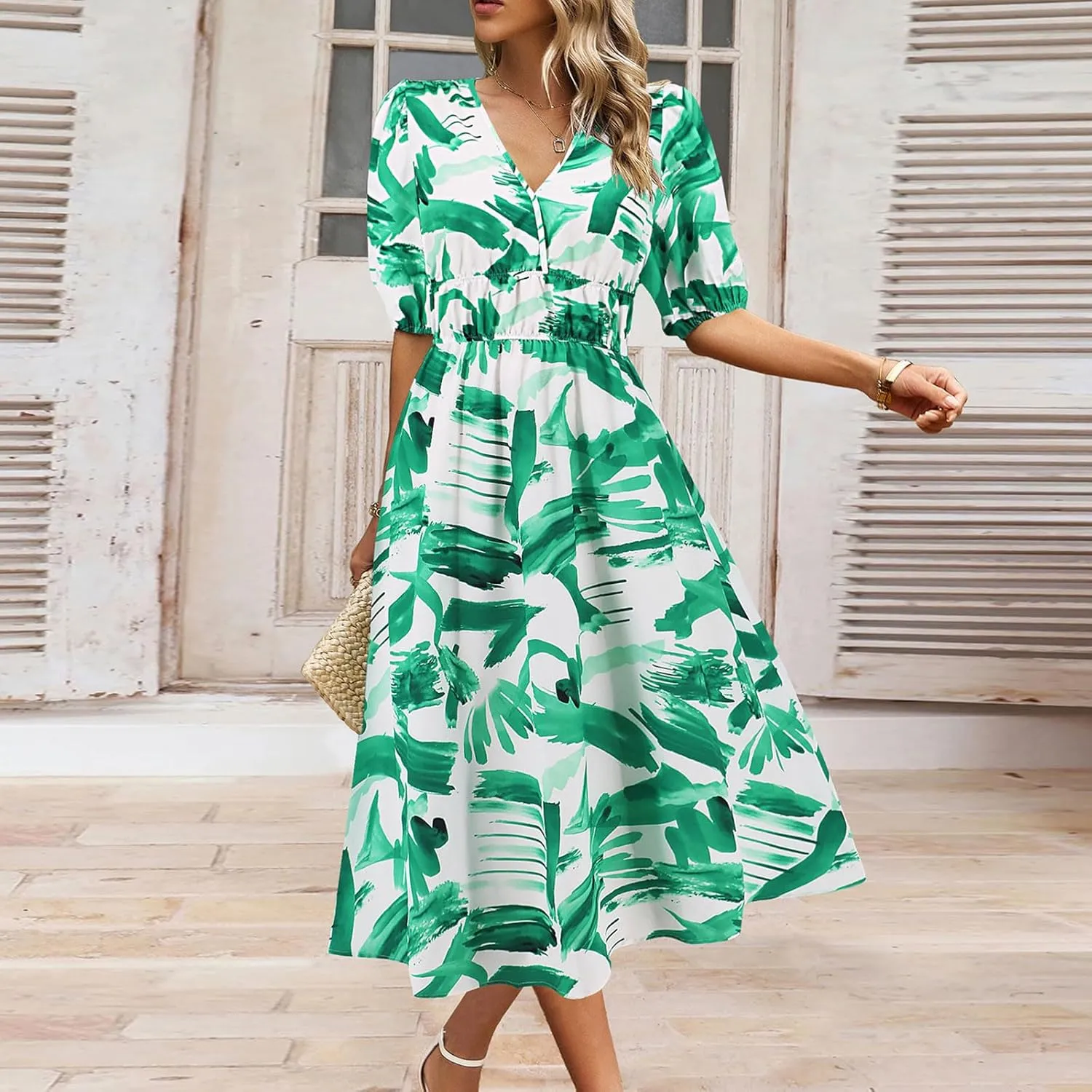 Spring Dresses for Women 2025 Sexy Boho Dresses for Women 2025 Womens Dress Swing Puff