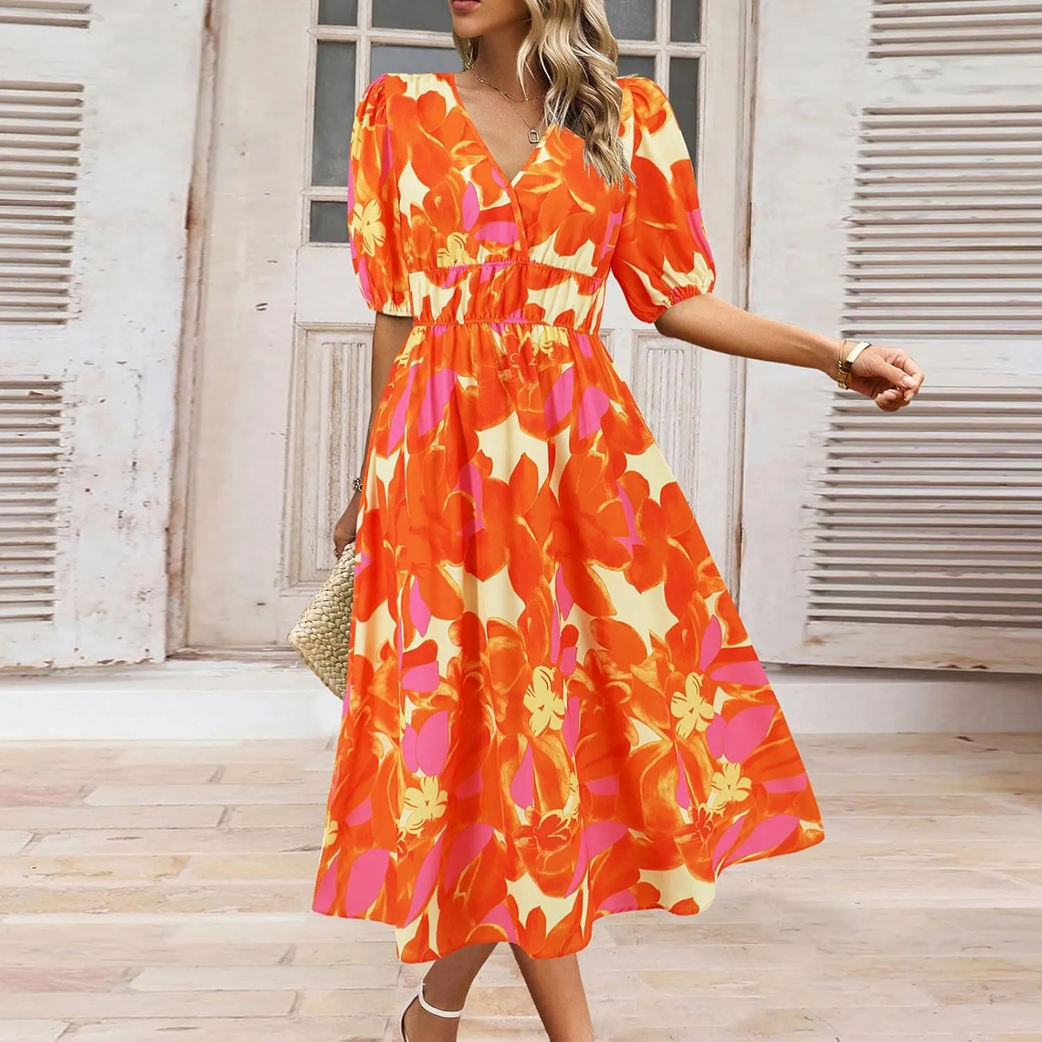 Spring Dresses for Women 2025 Sexy Boho Dresses for Women 2025 Womens Dress Swing Puff