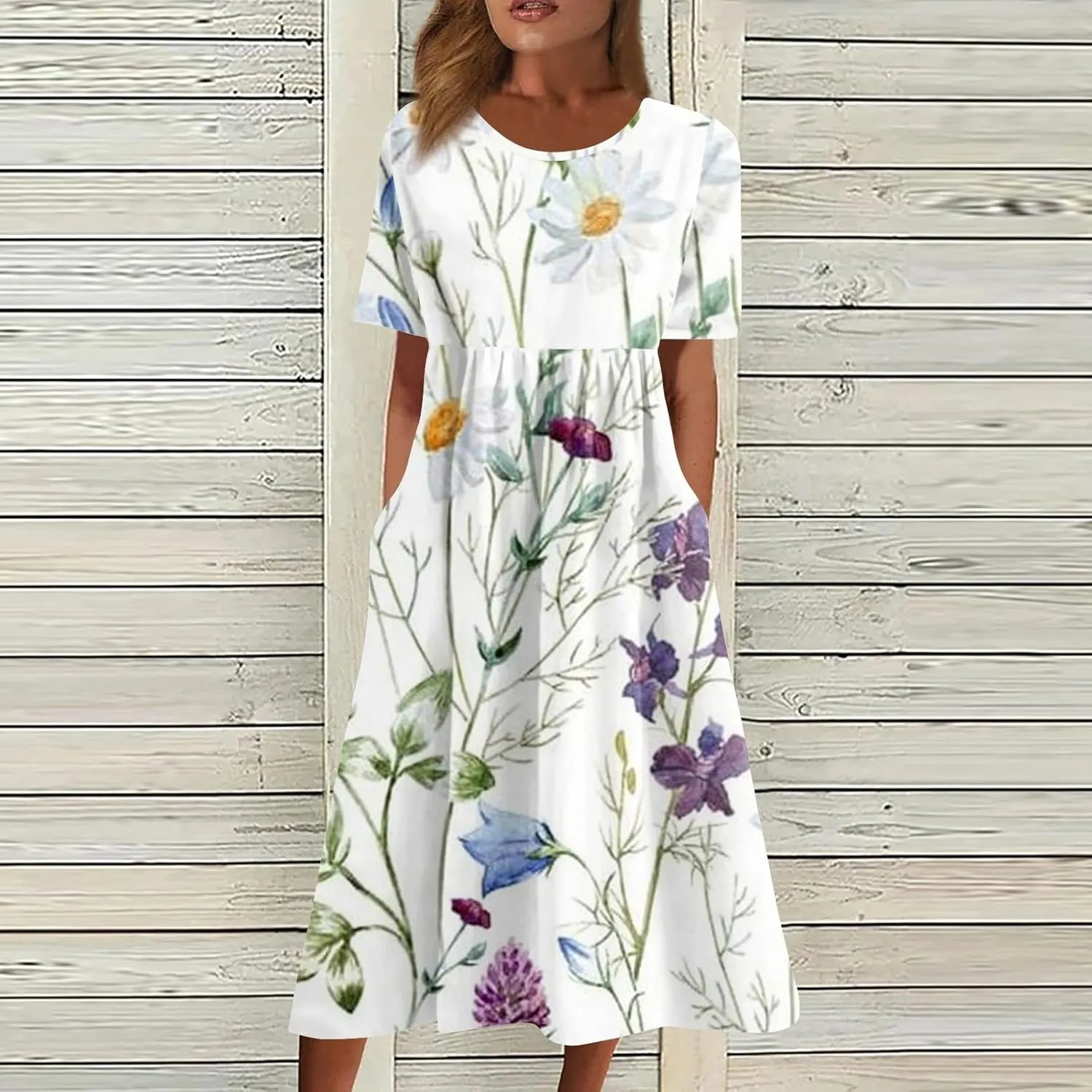 Spring Dresses for Women 2025 Womens Summer Dresses Casual Floral Print Dresses for Women Boho