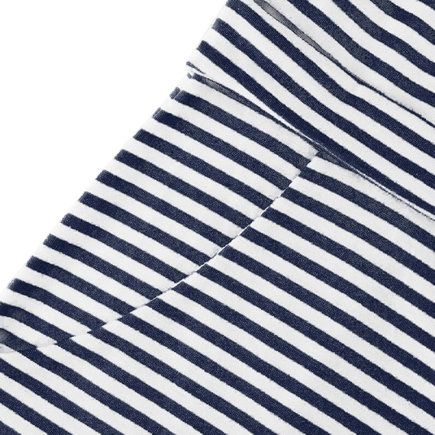Striped T Shirt Dress Women Short Sleeve Tie Waist Summer Dress with Pockets Casual Crew Neck Office Work Midi Dress