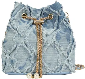 Stylish Denim Bucket Bag for Women - Versatile Crossbody Handbag with Adjustable Strap