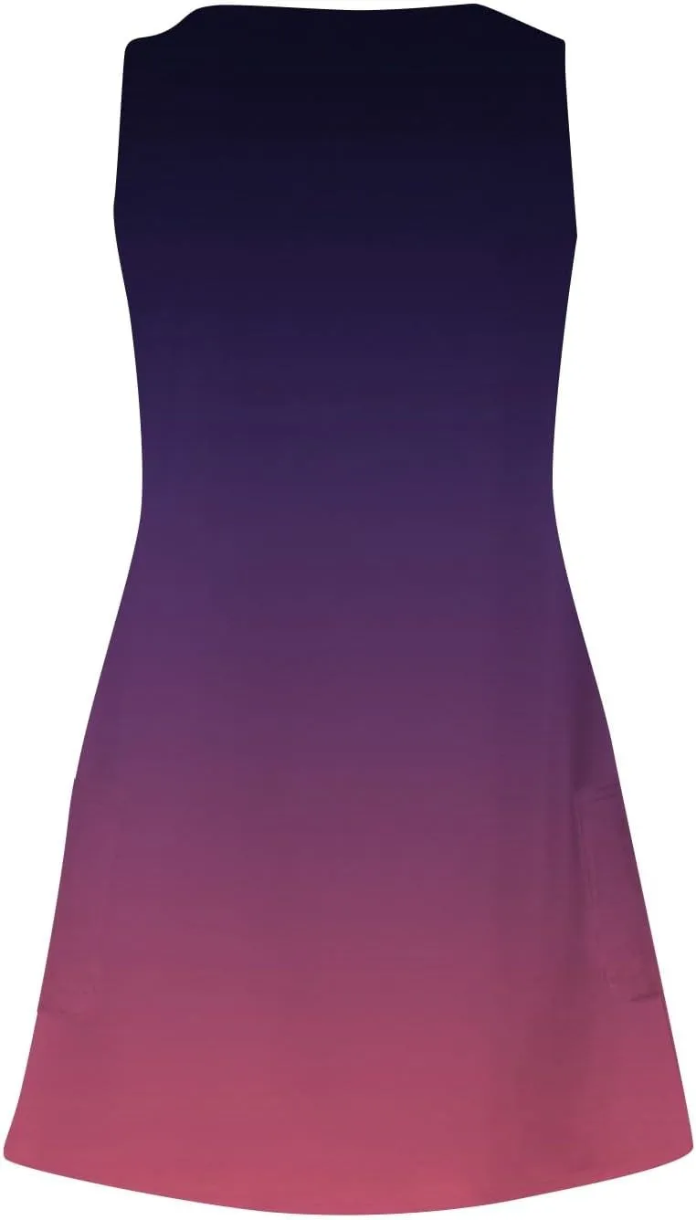 Summer Dresses for Women 2025 Casual V Neck Sleeveless Sundresses Boho Tank Dress Beach Dresses with Pockets