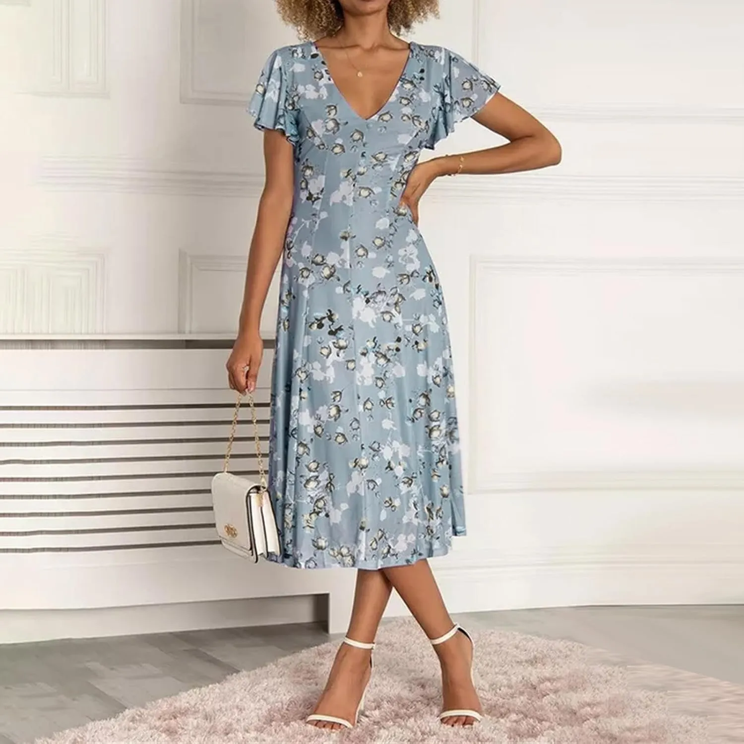 Summer Dresses for Women 2025 Chiffon Dress Dresses for Women Spring Summer Casual Swing Fitted